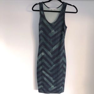Rachel Roy chevron midi dress